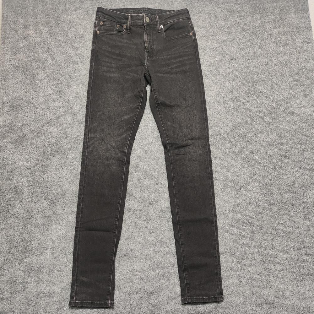 American Eagle Airflex+ Jeans Mens 29x30 Charcoal Wash Skinny Stretch Denim
